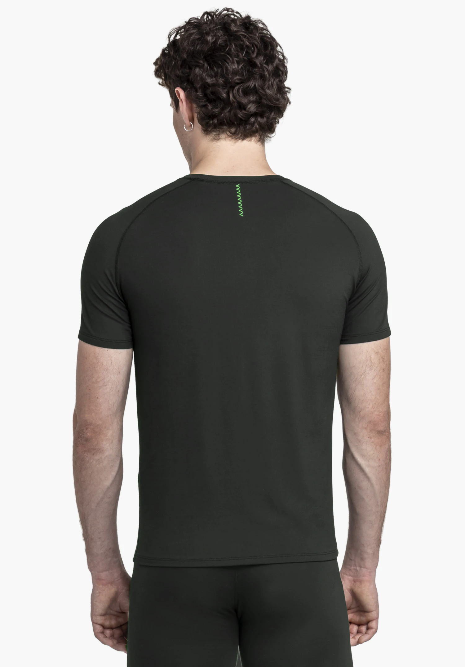 T Shirt Style Konera MEN in black, presented from a rear view against a neutral background.