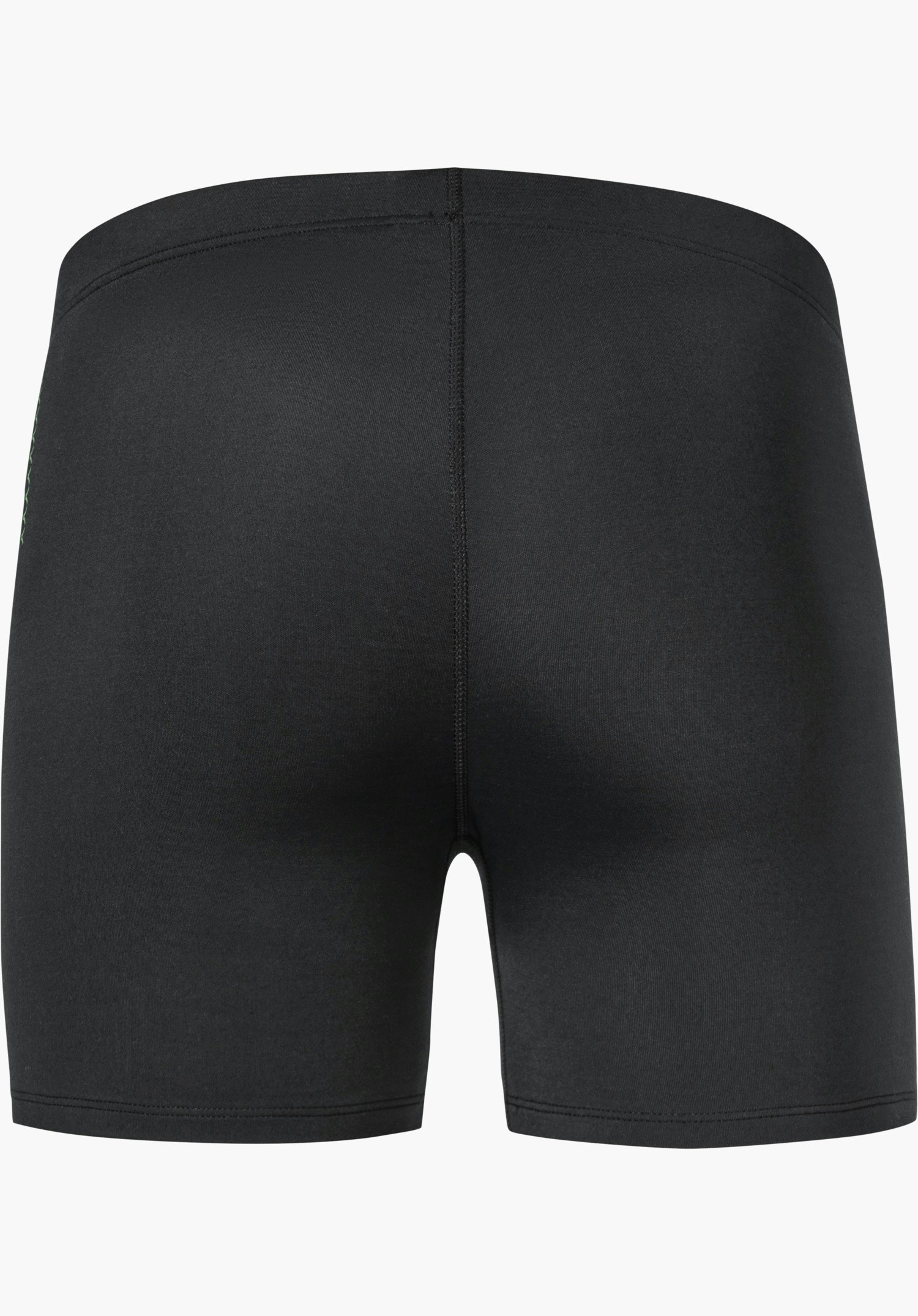 Boxershorts Style Konera MEN in Schwarz, Rückansicht mit vertikaler Mittelnaht, freigestellt vor weißem Hintergrund.