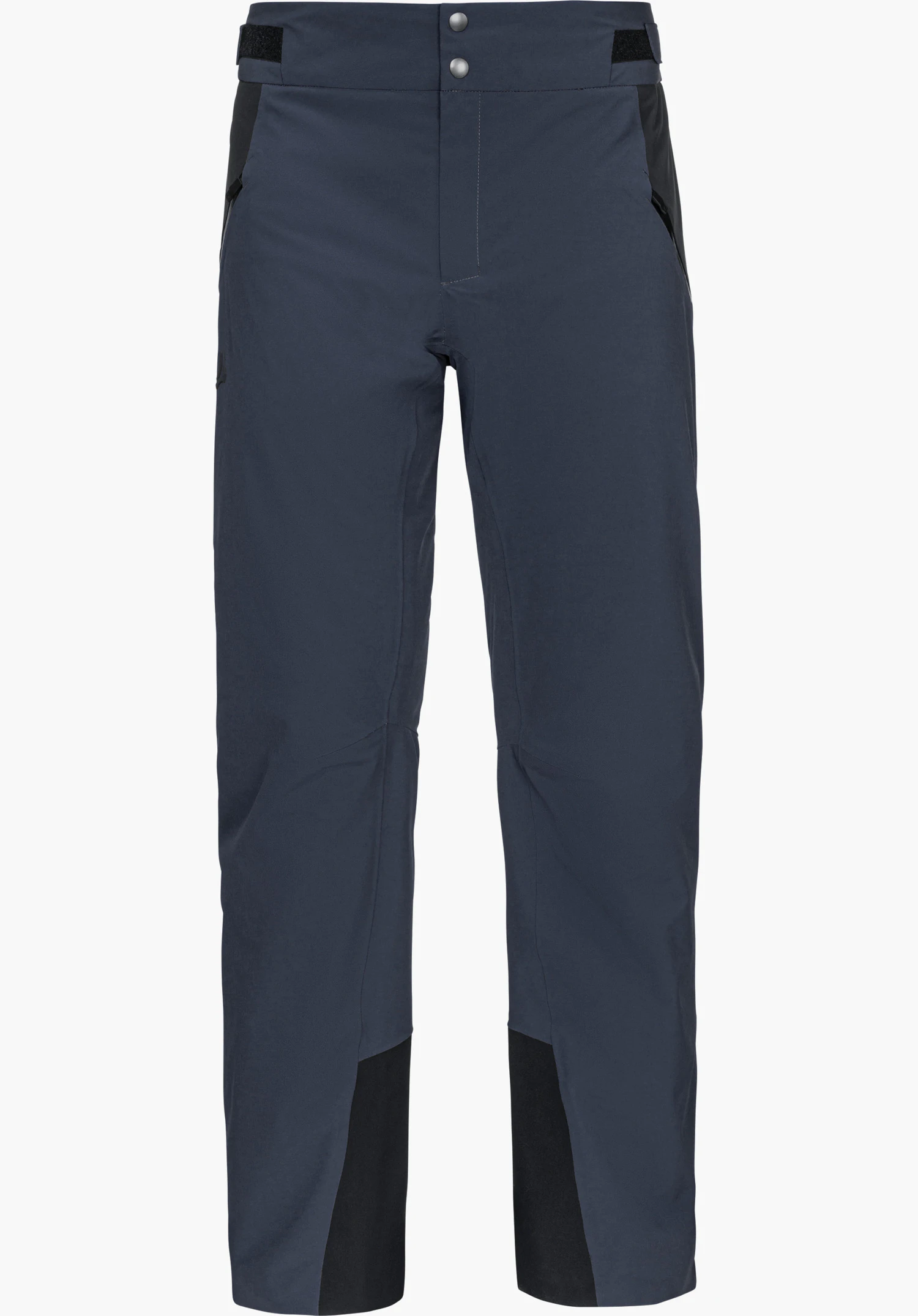 Pants Style Levivo MEN ski trousers in blue, shown from the front and isolated on a white background.