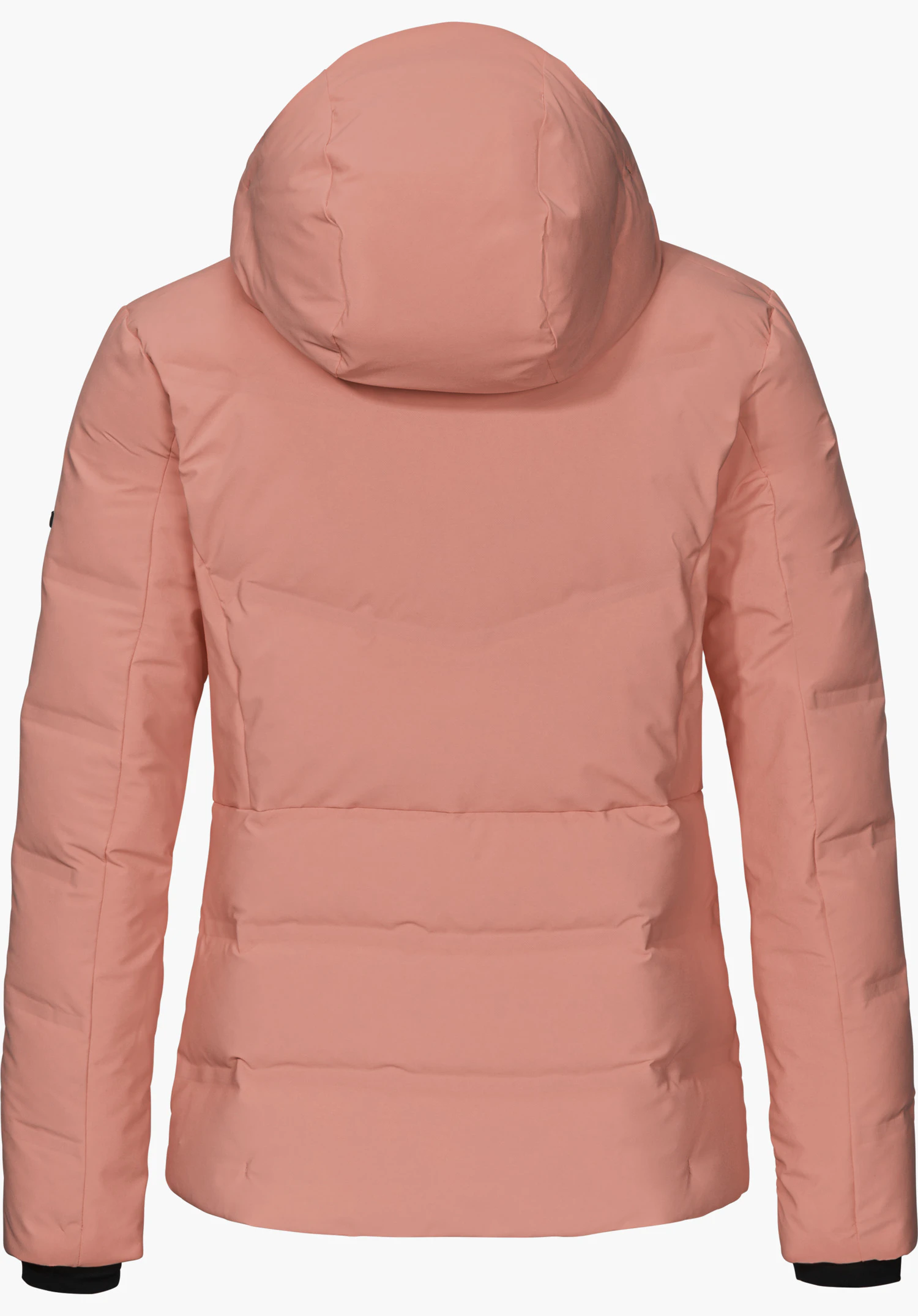 Jacket Style Caldirola WMN, doudoune de ski rose, vue de dos, détourée sur fond blanc.