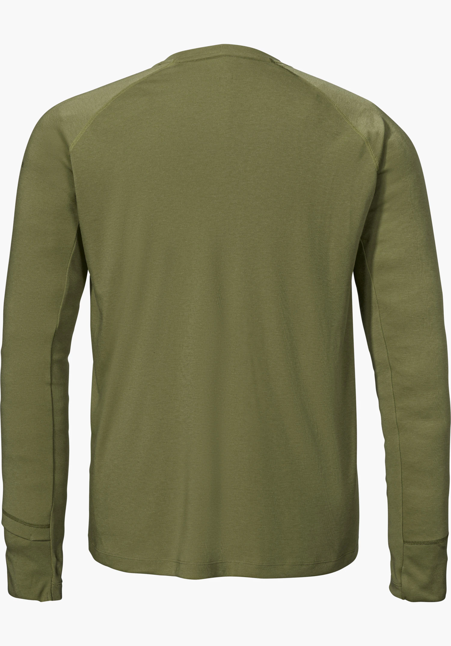 Longsleeve Style Refoca MEN in green, shown from the back with long sleeves and isolated on a white background.