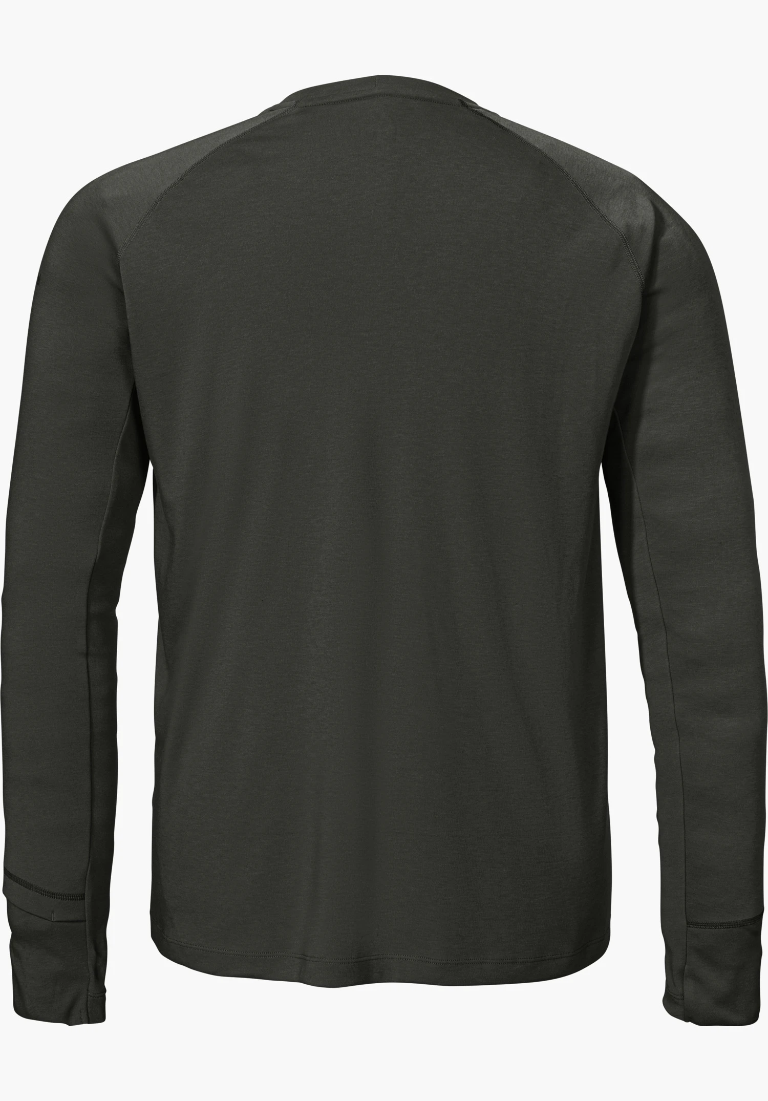 Longsleeve Style Refoca MEN in black, shown from the back with long sleeves and isolated on a white background.