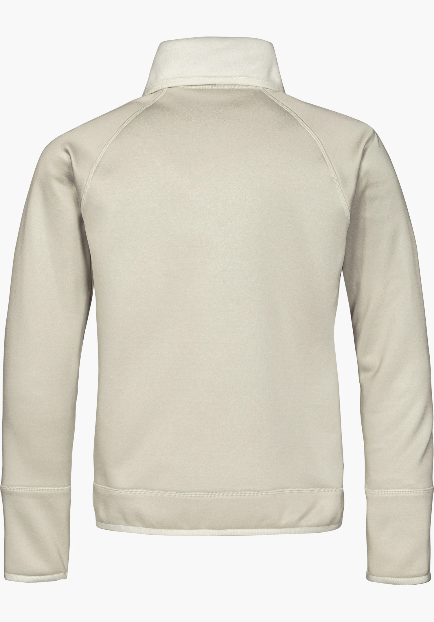 Fleece Jk Style Refoca WMN, veste polaire en coloris naturel, vue de dos, détourée sur fond blanc.