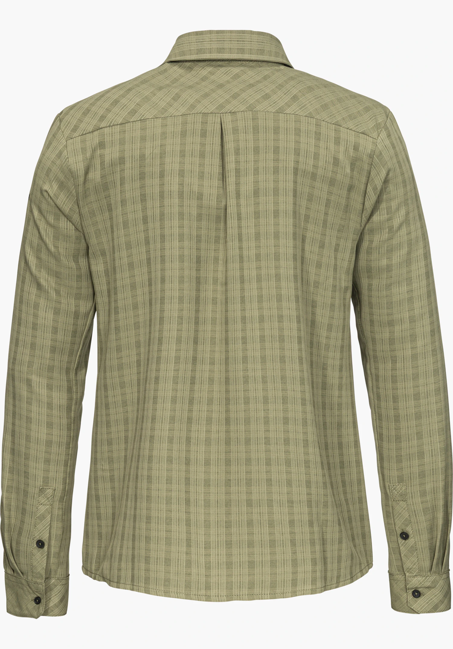 Blouse Style Energio WMN en vert, vue de dos, détourée sur fond blanc.