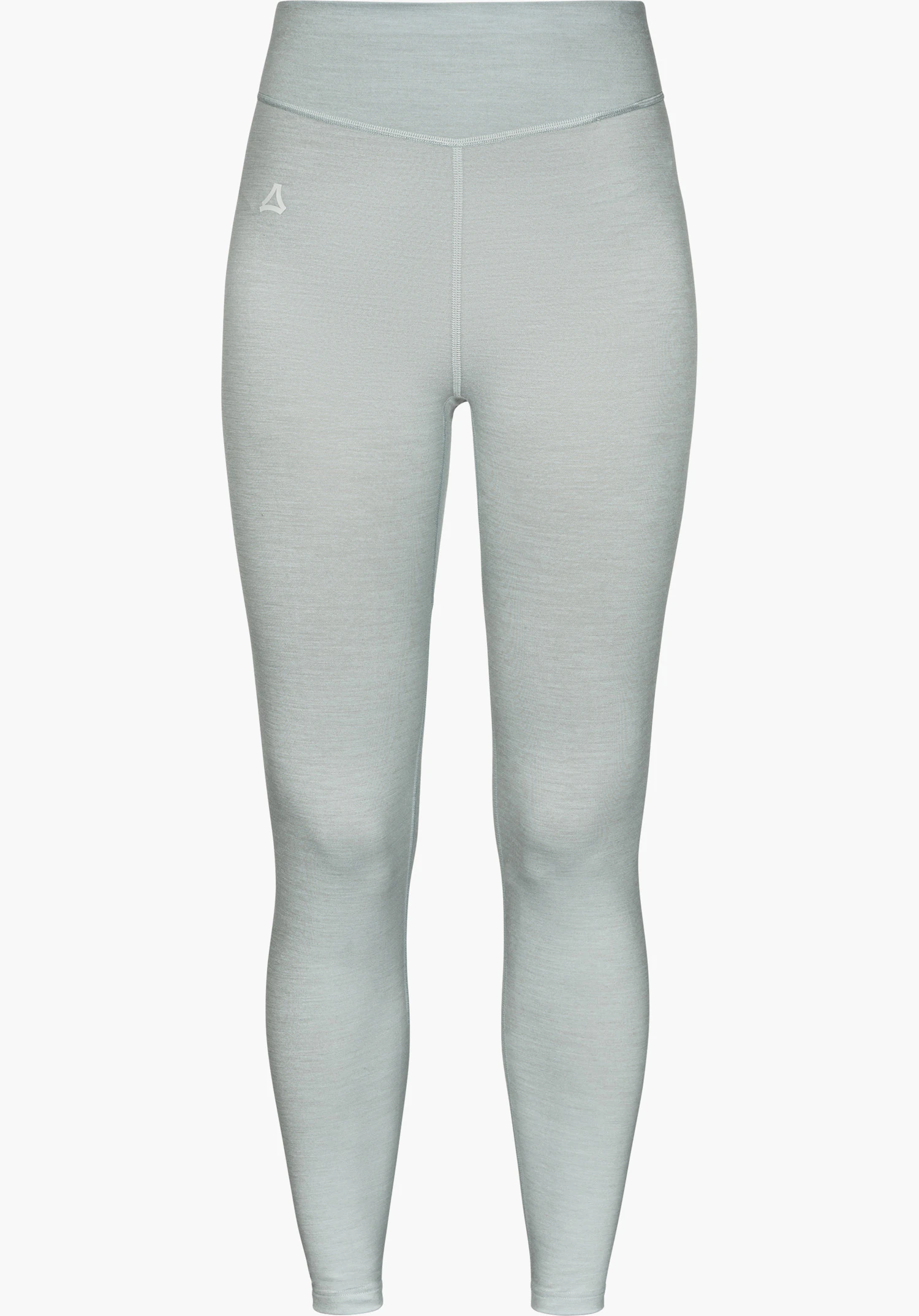 Tights Style Luterra WMN base layer in grijs, vooraanzicht met subtiel Schöffel-logo, vrijstaand tegen een witte achtergrond.