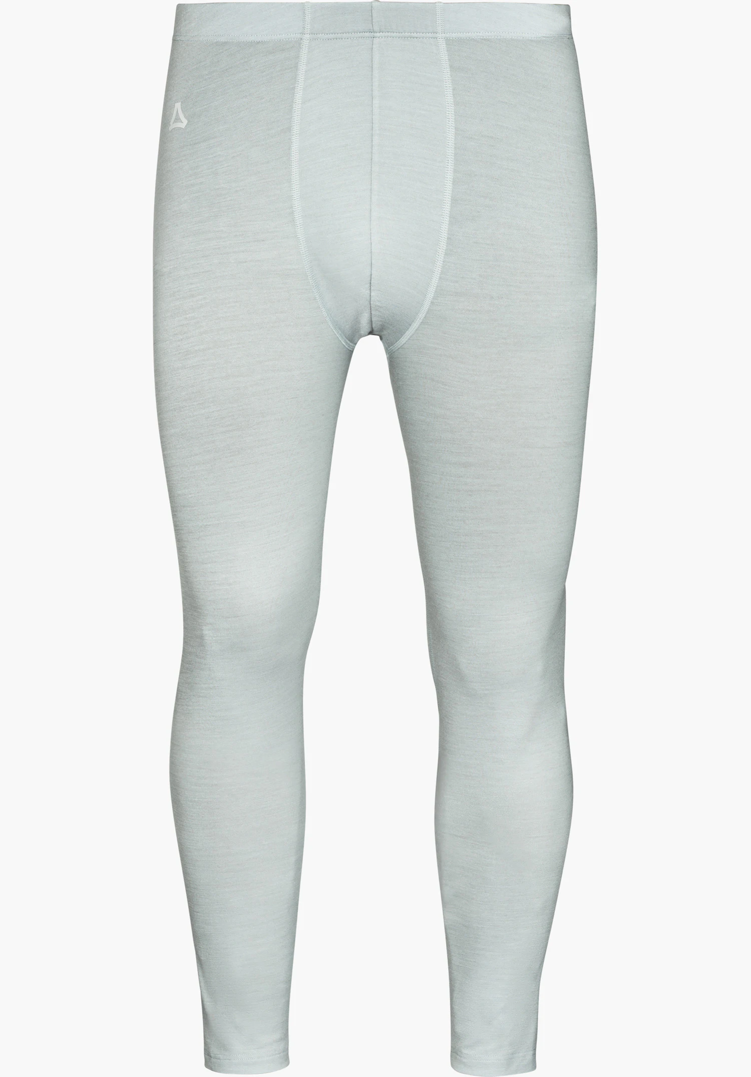 Tights Style Luterra MEN in grey with visible Schöffel logo, shown from the front and isolated on a white background.