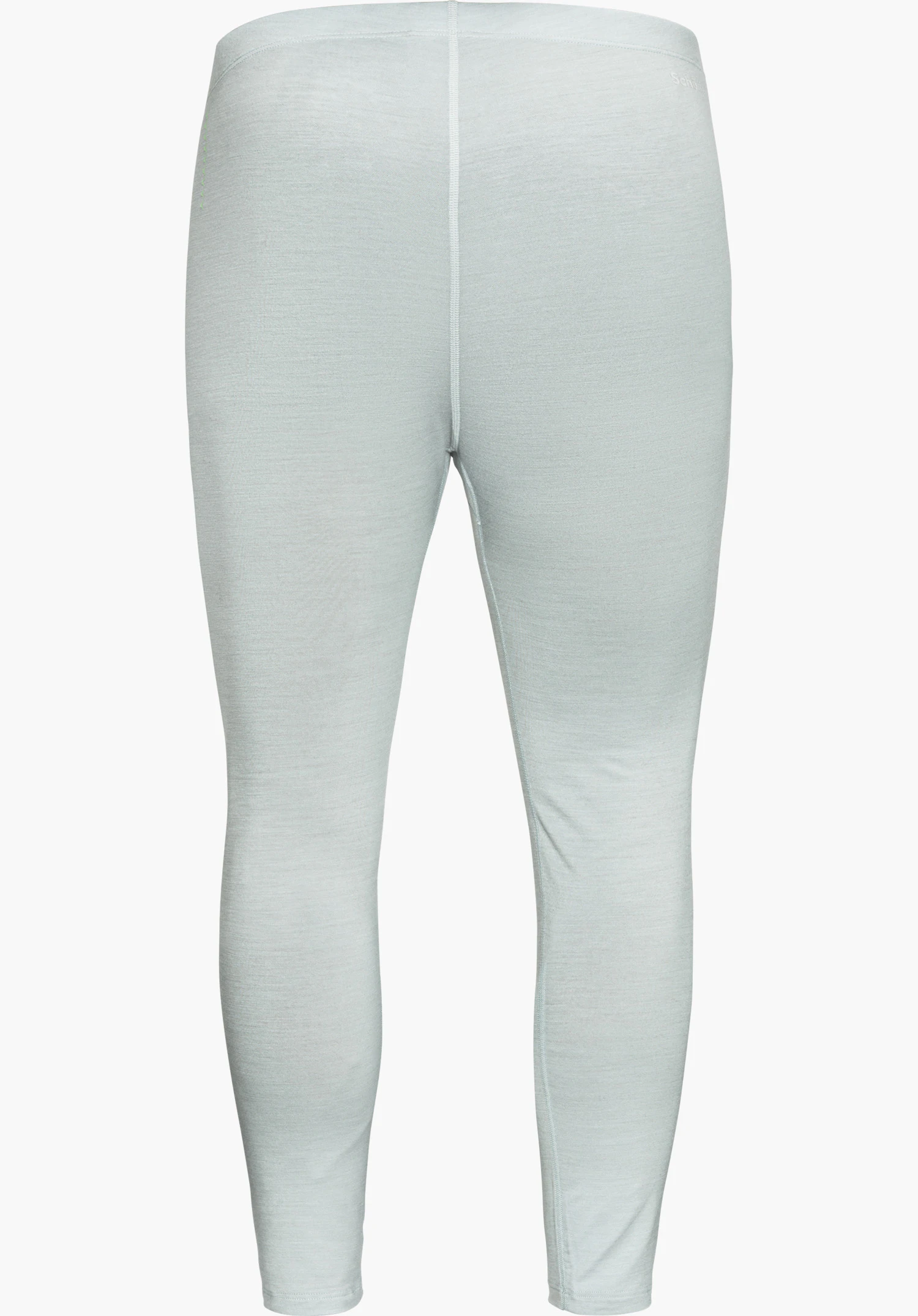 Tights Style Luterra MEN in grey, shown from the back with subtle Schöffel lettering, isolated on a white background.