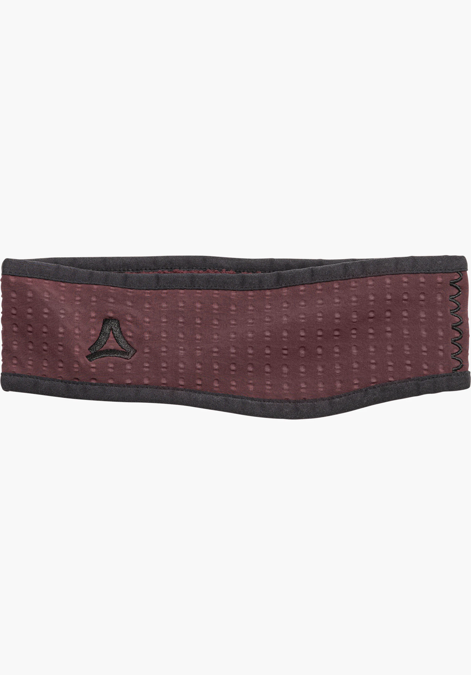 Headband Style Enixa UNI Fleece-Stirnband in lila mit Schöffel-Logo in Frontansicht freigestellt vor weißem Hintergrund.
